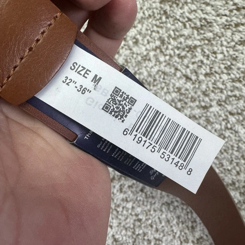 NEW Giorgio Brutini Belt Men's Size Medium 32-36 Durable Brown Casual‎ Look Prep